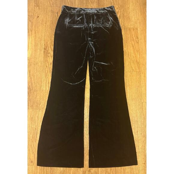 Veronica Beard Lebone Velvet Wide Leg Pants in Navy Size 12 - Picture 9 of 16